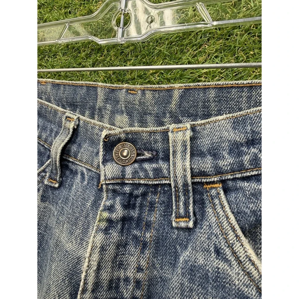 Vintage 70s Levis Orange Tab 684 Jeans Mens 30x30 Patchwork Bell Bottom Flared